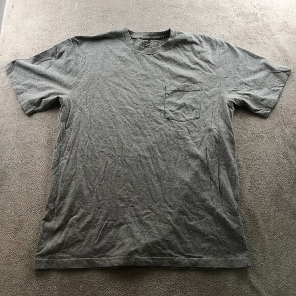 L.L. Bean Men T-Shirt Large Tall Gray Short Sleeve Pocket Tee Casual Top Classic - Picture 6 of 7